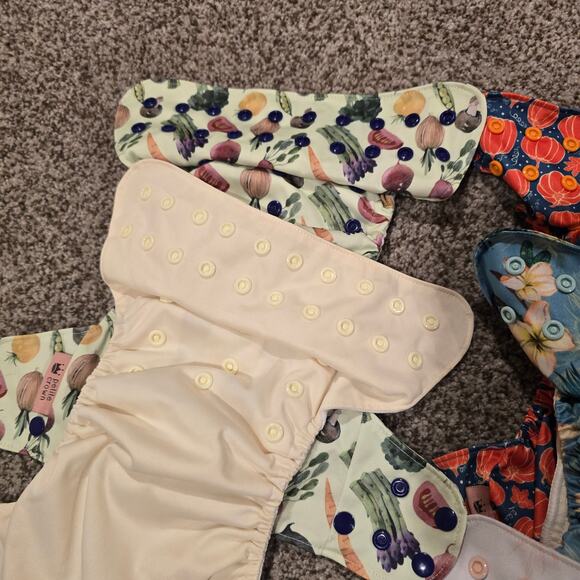 Bundle of 13 Petite Crown Reusable Cloth Diapers - Different Types - Picture 9 of 15